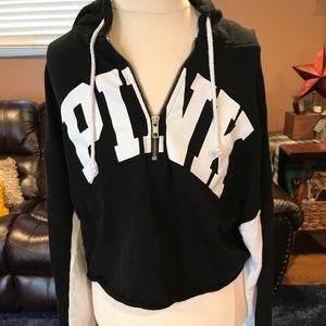 VS pink small cropped sweatshirt